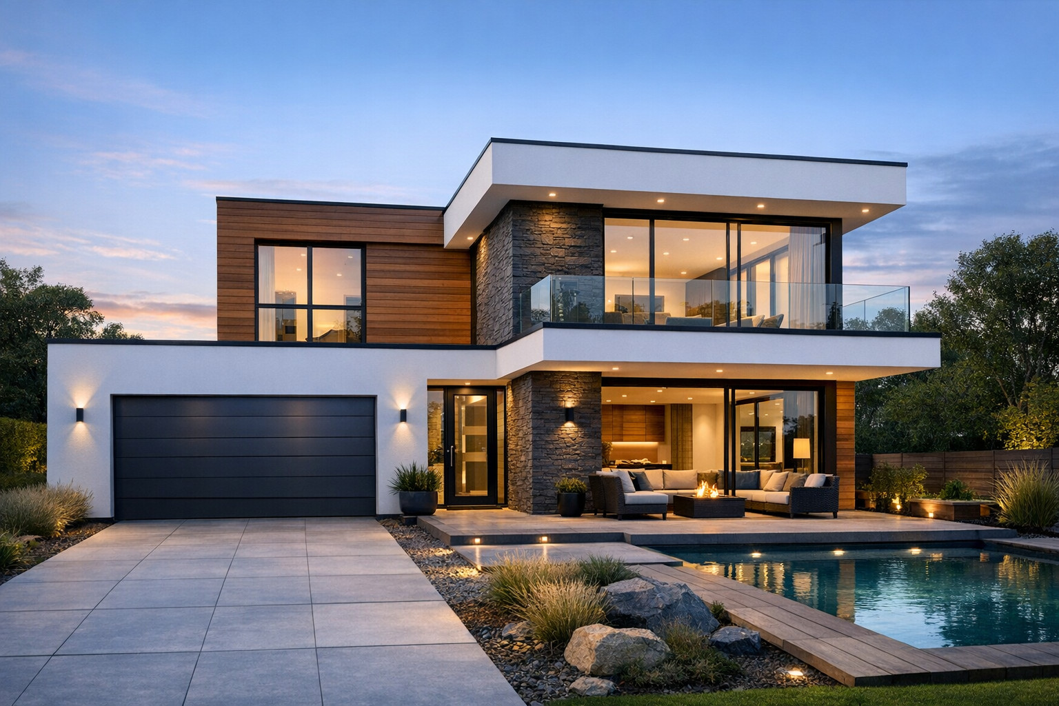 dom na konstrukcji szkieletowej